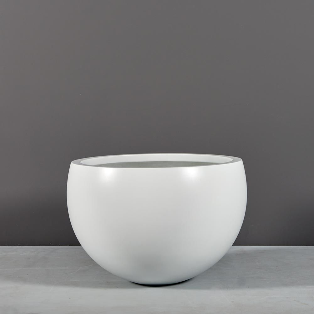 Jay Scotts Fiberglass Tarragona Tapered Bowl Planter - (18" - 30" Wide)